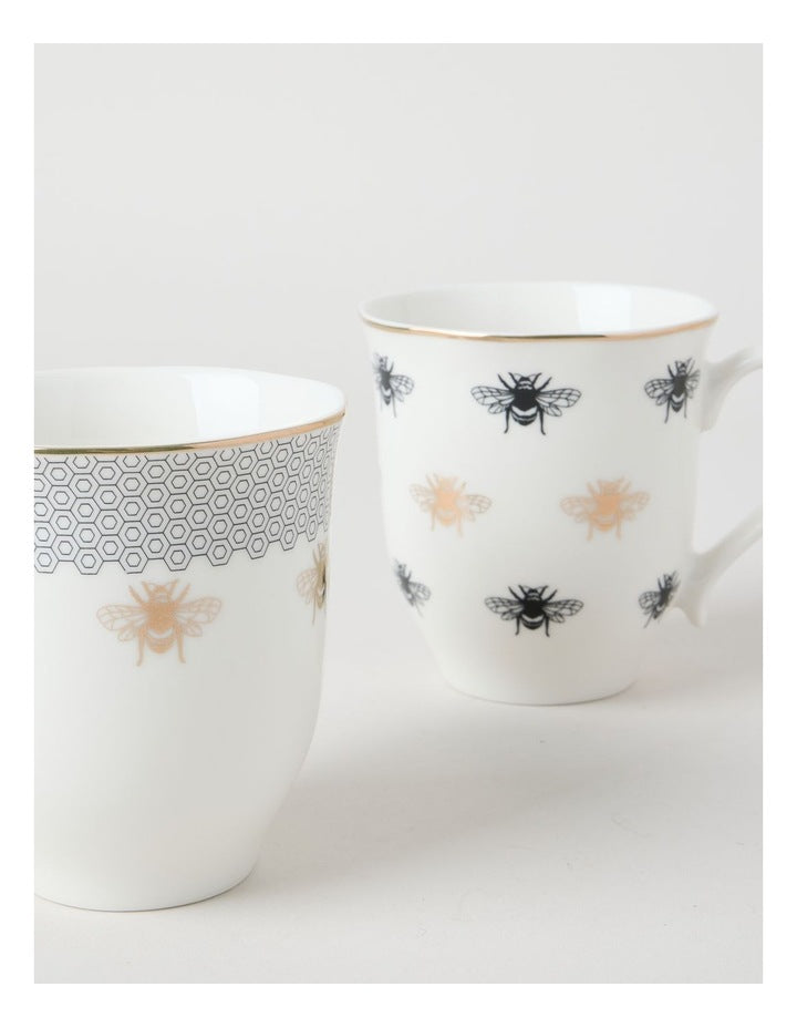 Honey Bee Mug Set of 2