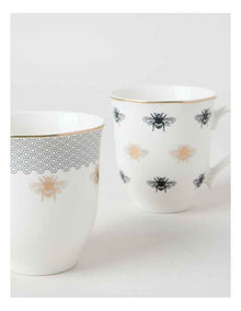 Honey Bee Mug Set of 2