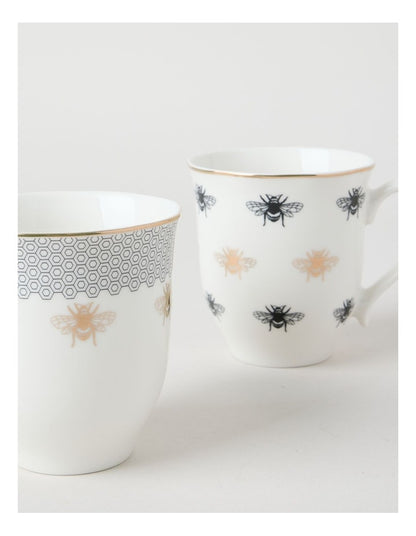 Honey Bee Mug Set of 2