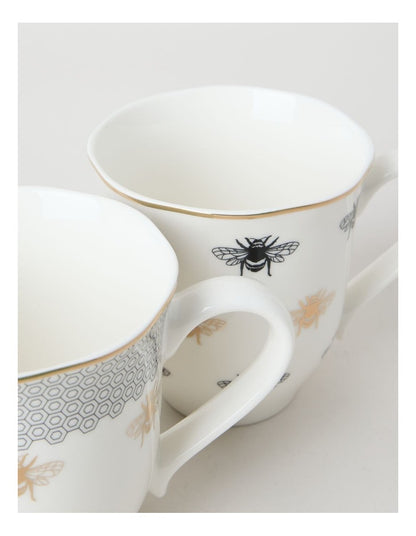 Honey Bee Mug Set of 2
