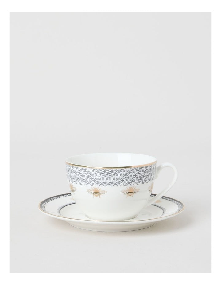 Honey Bee Tea Cup & Saucer Set 300ml