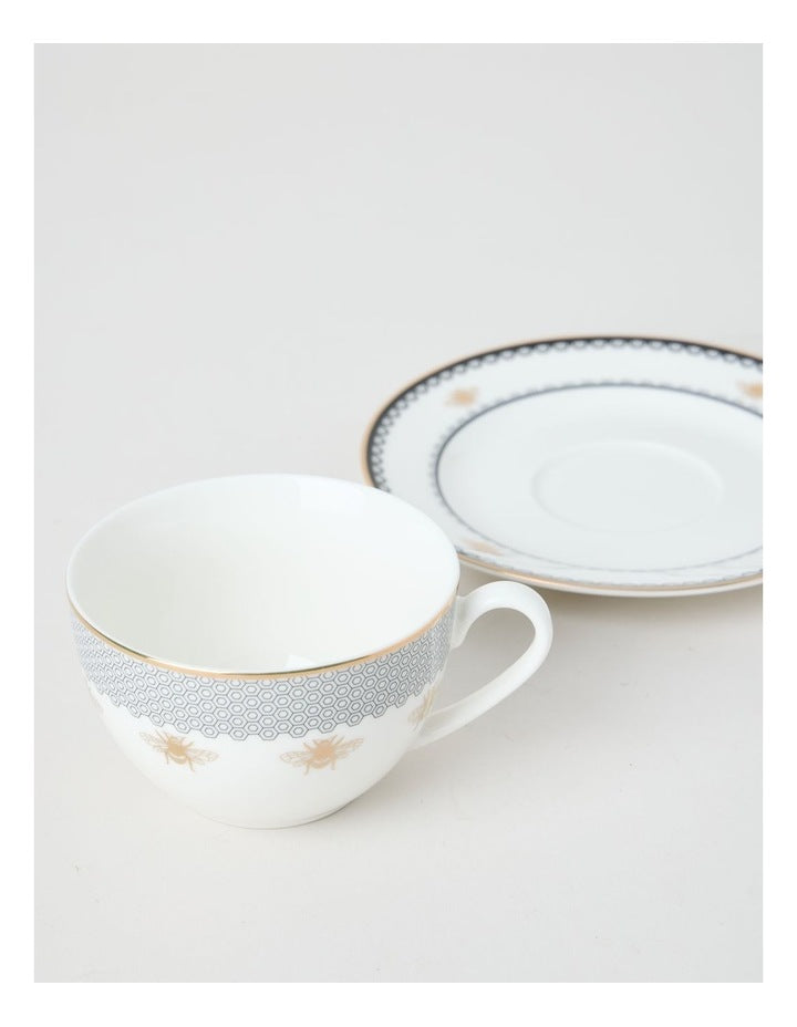 Honey Bee Tea Cup & Saucer Set 300ml