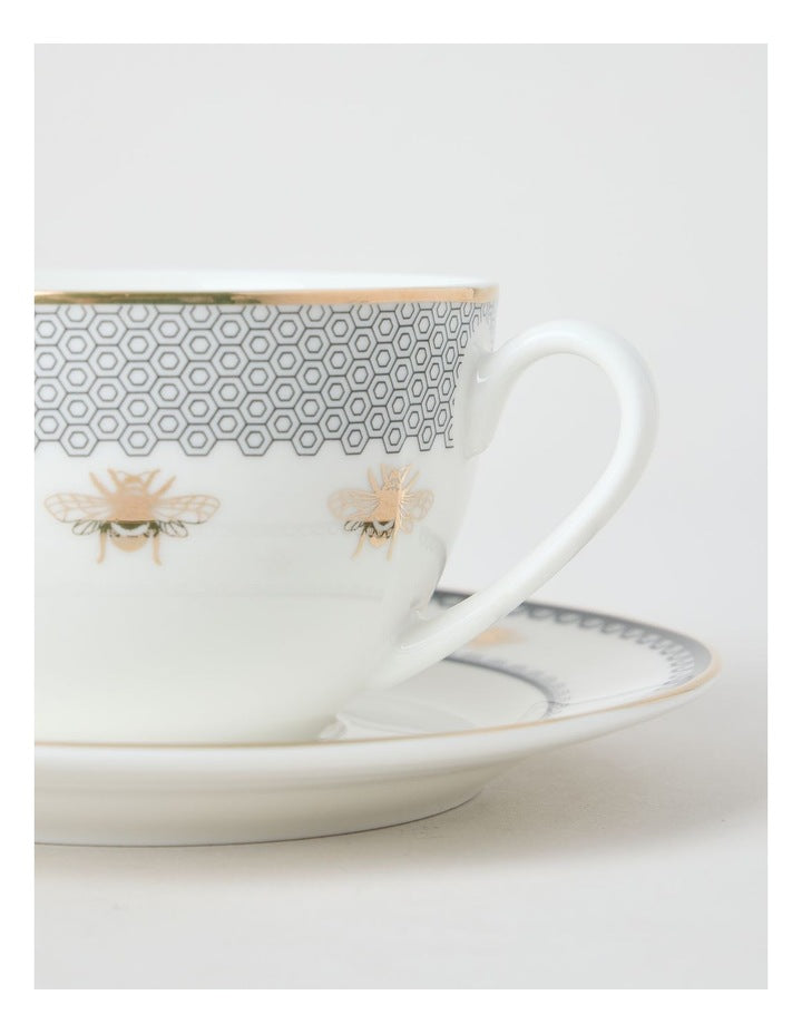 Honey Bee Tea Cup & Saucer Set 300ml
