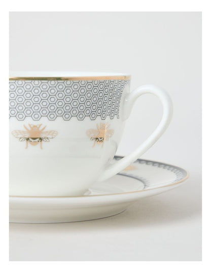 Honey Bee Tea Cup & Saucer Set 300ml