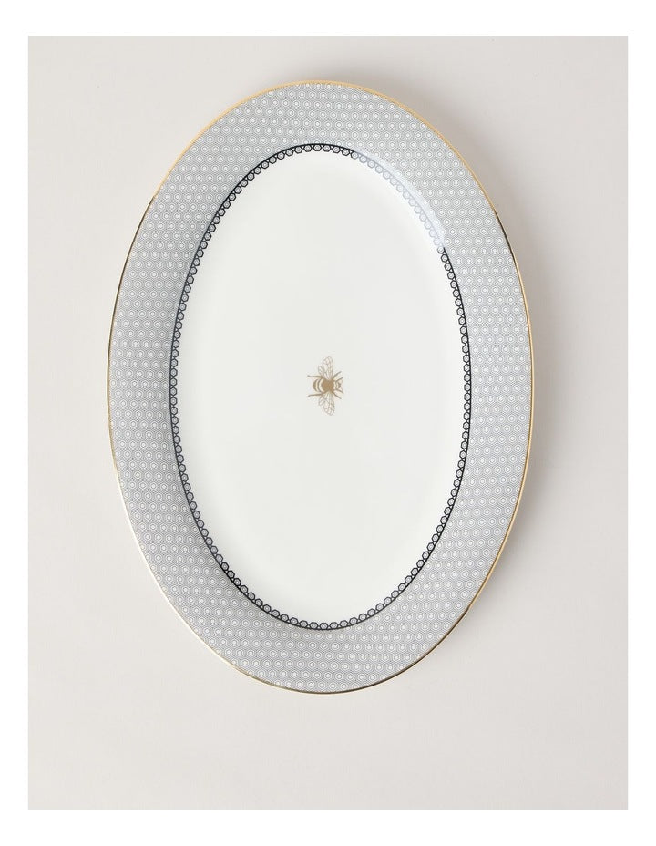 Honey Bee Oval Platter 35.7cm