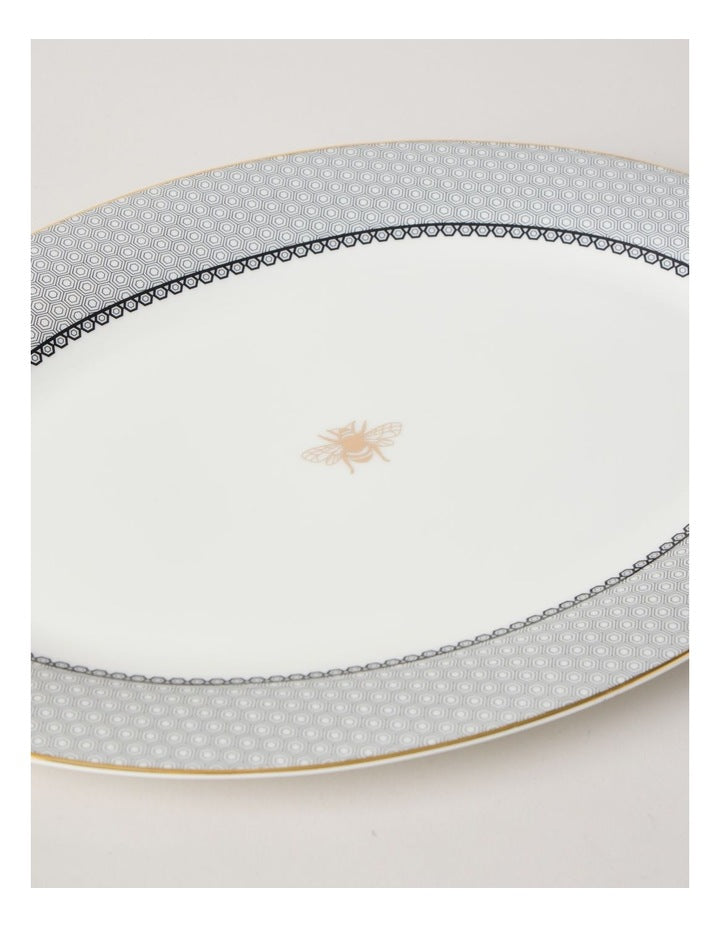 Honey Bee Oval Platter 35.7cm