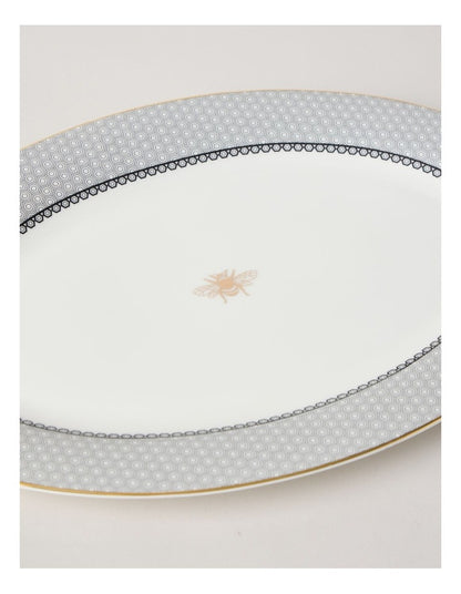 Honey Bee Oval Platter 35.7cm