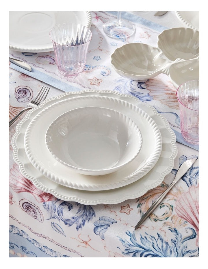 White Rope Dinner Set 12pc
