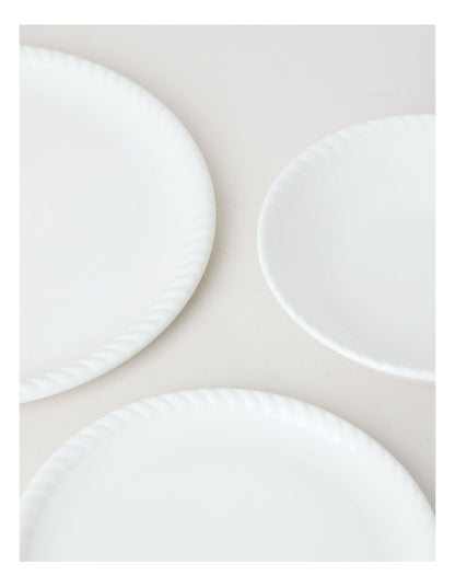 White Rope Dinner Set 12pc