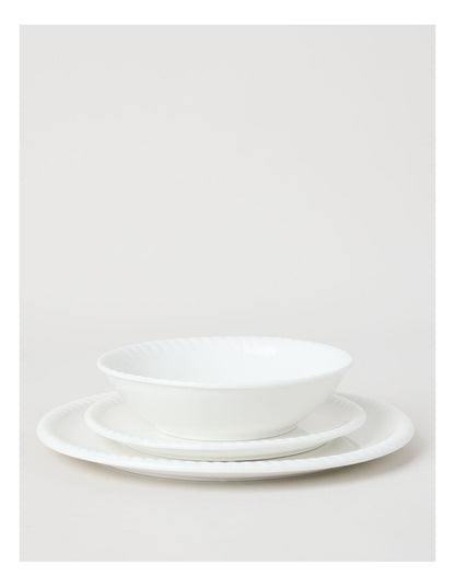 White Rope Dinner Set 12pc