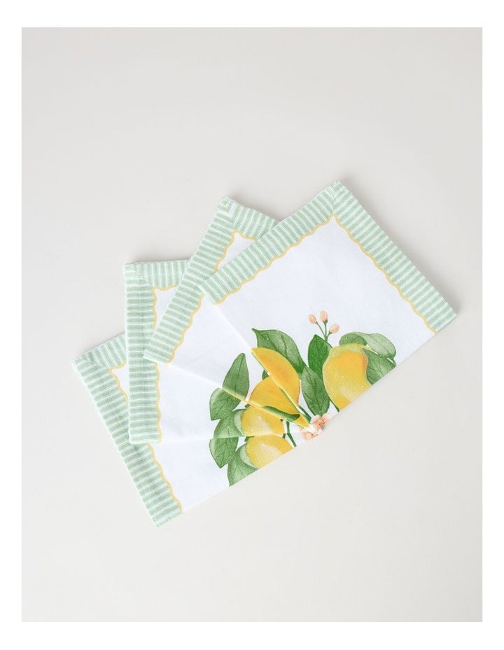 Lemon Napkin Set of 4 40 x 40cm