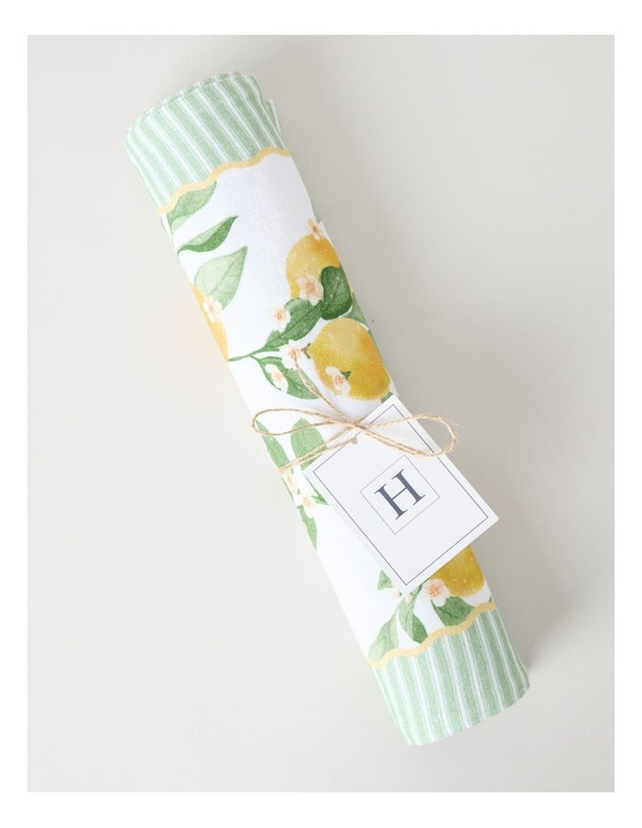 Lemon Table Runner 33 x 180cm