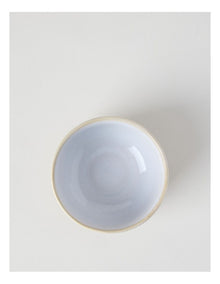 Esperance Rice Bowl 12cm with White and Sand Wiped Edge