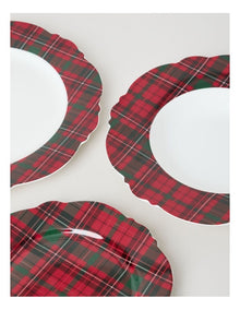 Heirloom Christmas Tartan Dinner Set Red 12pc