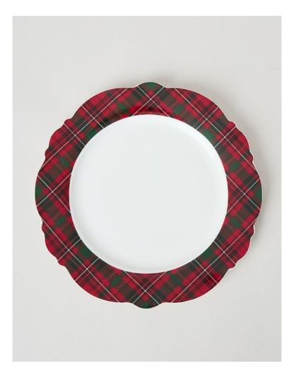 Heirloom Christmas Tartan Dinner Set Red 12pc