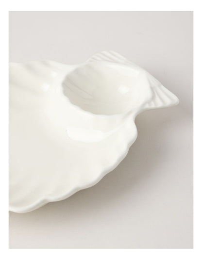 Nautilus Serving Platters 28.5cm in White