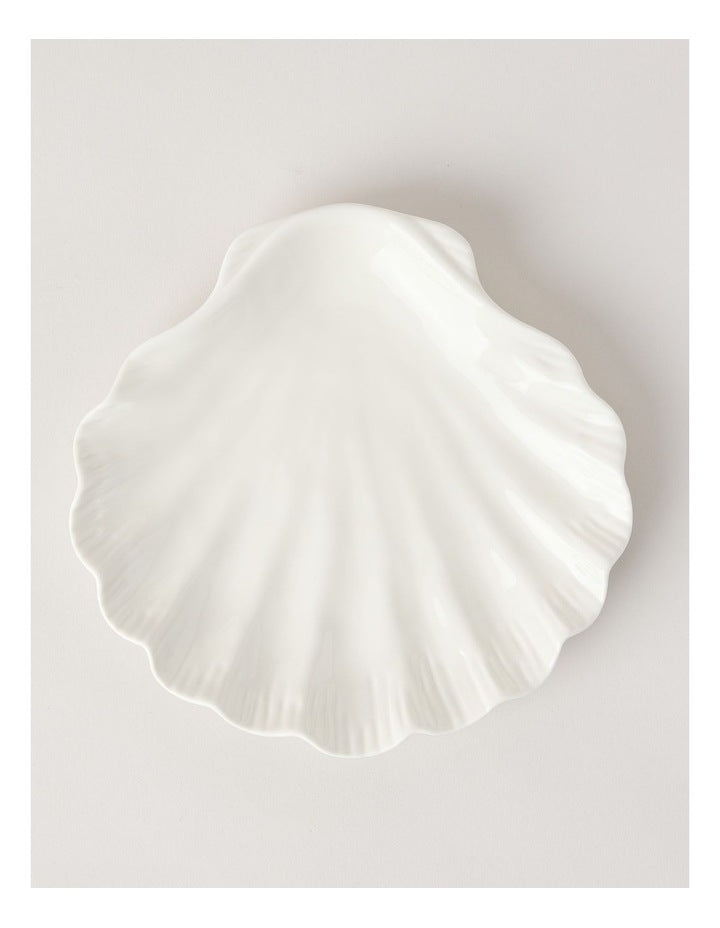 Nautilus Plate 21.5cm in White