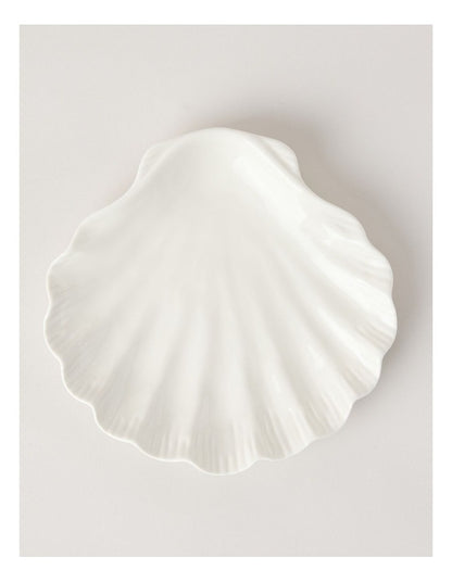 Nautilus Plate 21.5cm in White