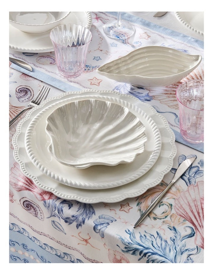 Nautilus Plate 21.5cm in White