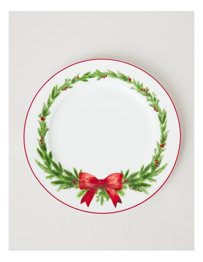Heirloom Christmas Wreath 12pc Dinner Set
