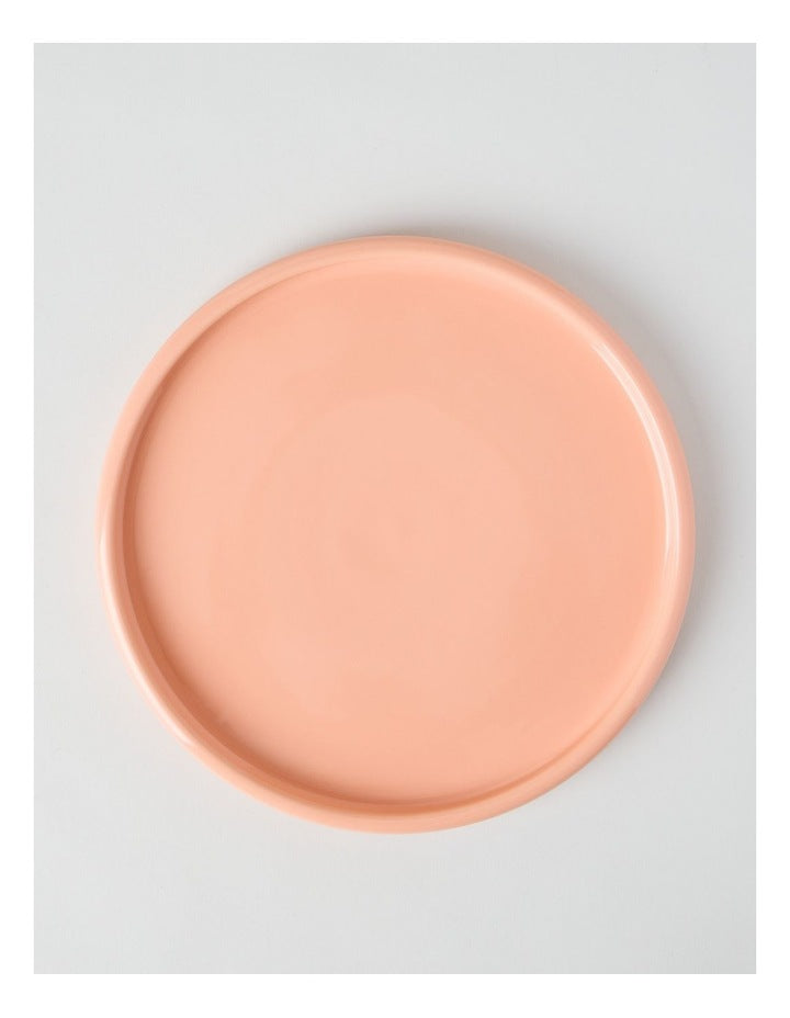 Bubble Dinner Plate in Peach