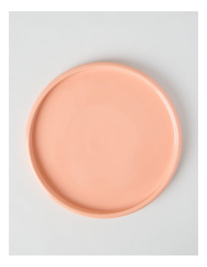 Bubble Dinner Plate in Peach