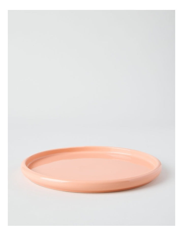 Bubble Dinner Plate in Peach