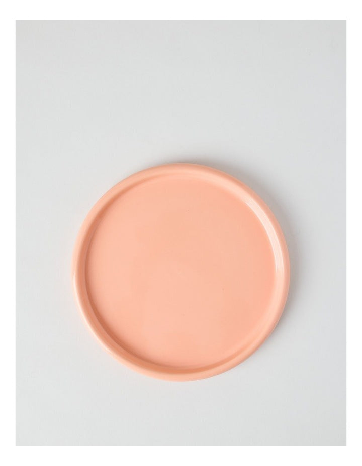 Bubble Side Plate in Peach
