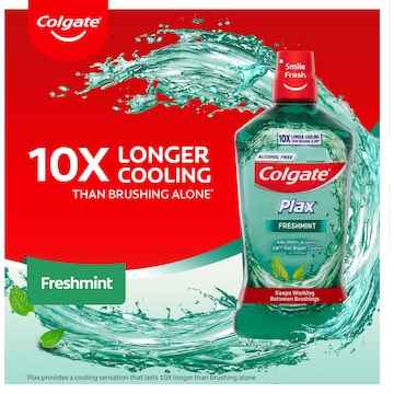 Colgate Mouthwash Freshmint Alcohol Free - Plax 250mL