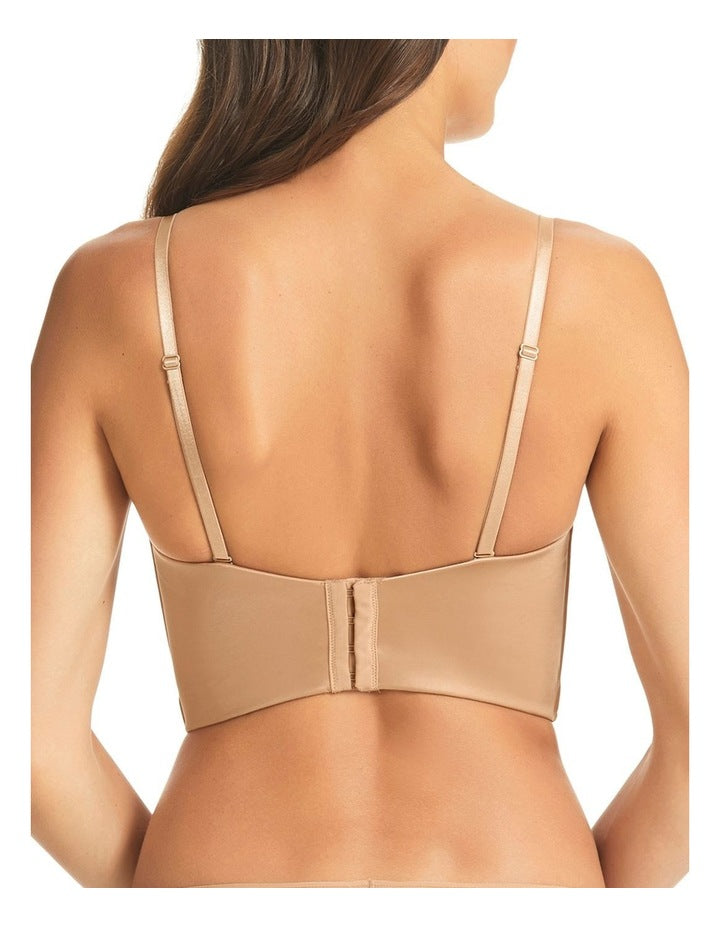 Refined 4 Way Convertible U Plunge Strapless Bustier in Nude