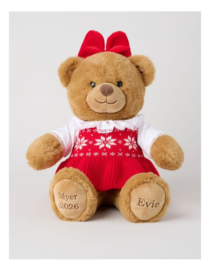 Christmas Evie 2026 Christmas Charity Bear in Red: 40cm
