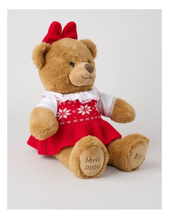 Christmas Evie 2026 Christmas Charity Bear in Red: 40cm