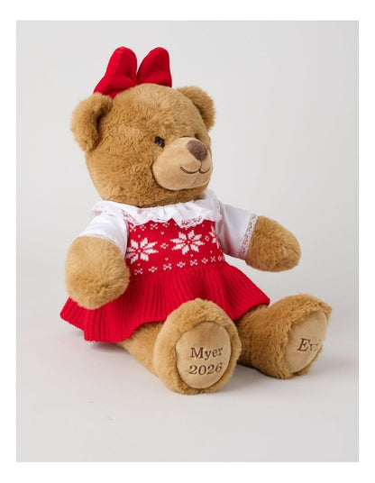 Christmas Evie 2026 Christmas Charity Bear in Red: 40cm
