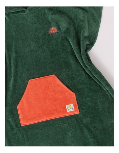 Hooded Towel in Green