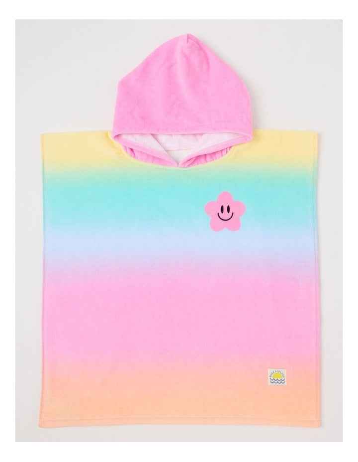 Hooded Towel in Rainbow
