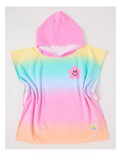 Hooded Towel in Rainbow