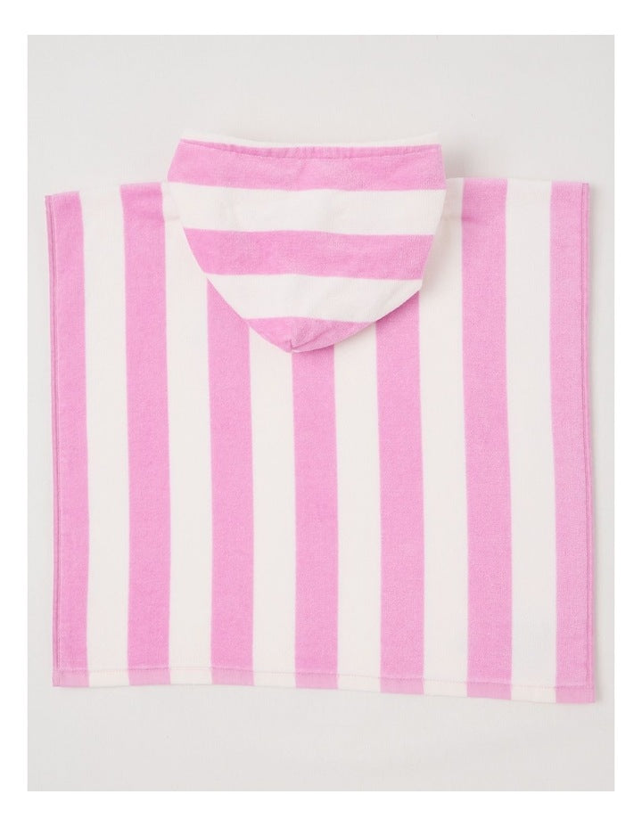 Strawberry Hooded Towel in Pink