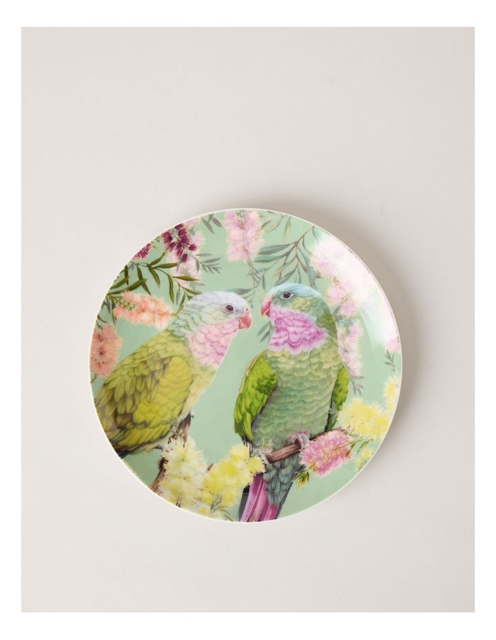 Lauren Stringini Princess Parrot Side Plate 20.5cm in Green