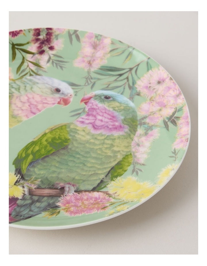 Lauren Stringini Princess Parrot Side Plate 20.5cm in Green