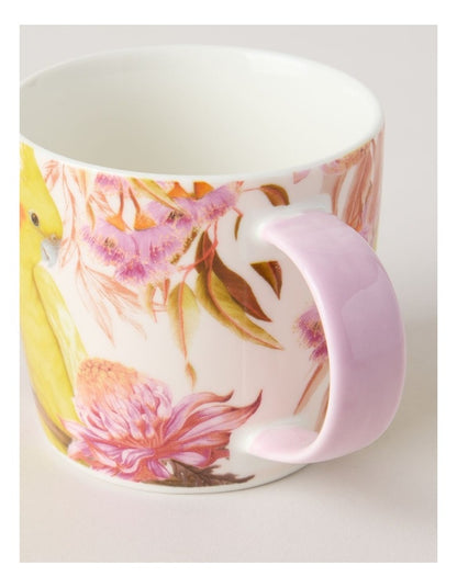 Lauren Stringini Cockatiel Mug 350ml in Pearl