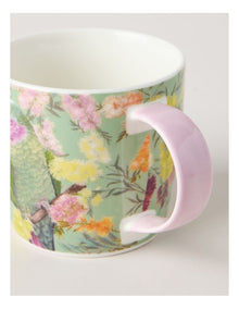 Lauren Stringini Princess Parrot Mug 350ml in Green