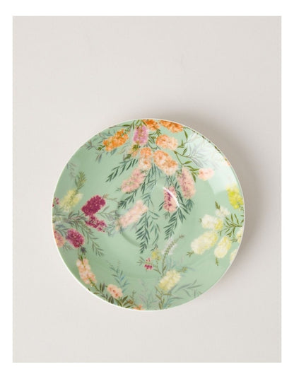 Lauren Stringini Princess Parrot Tea Cup and Saucer in Green
