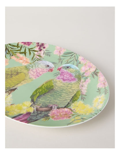 Lauren Stringini Princess Parrot Oval Platter 35.5cm in Green