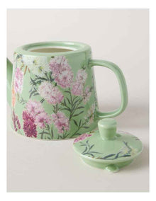 Lauren Stringini Bottlebrush Teapot in Green