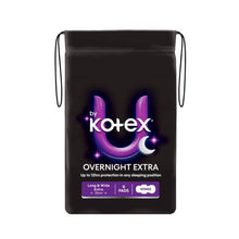 U BY KOTEX MAXI LONG OVERNIGHT PADS WITH WINGS 8 PACK.