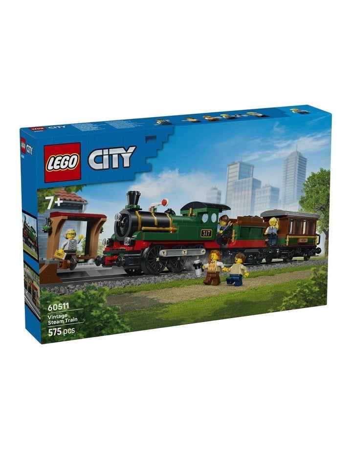 City Vintage Steam Train Building Set 60511