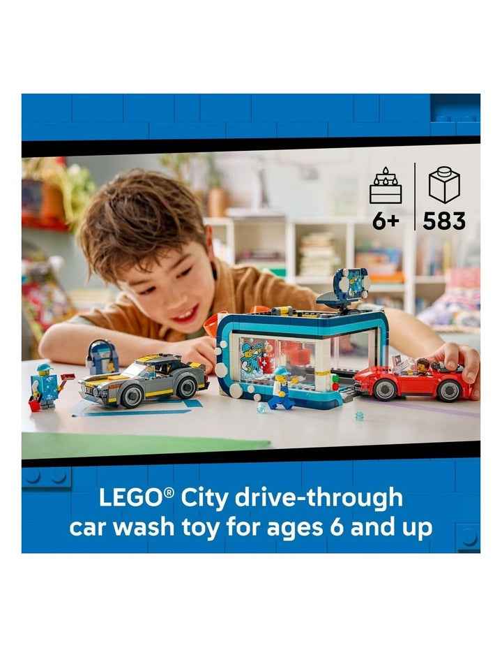 City Drive-Through Car Wash Building Kit 60497