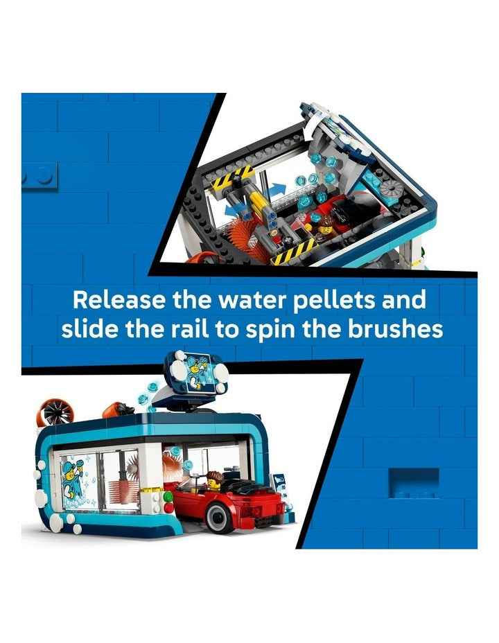 City Drive-Through Car Wash Building Kit 60497