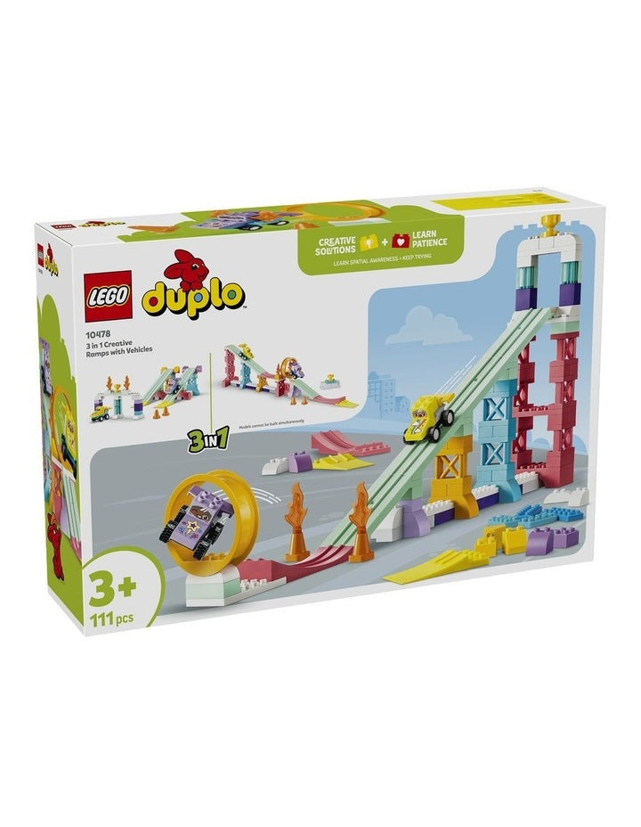 Duplo Town 3 in 1 Creative Ramps With Vehicles 10478