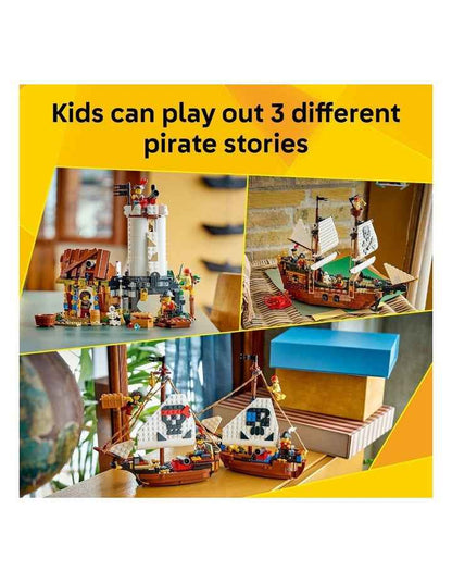 3 in 1 Iconic Creator Pirate Ship Building Toy 31387